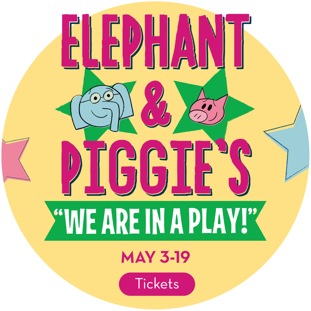 Elephant and Piggie we are in a play